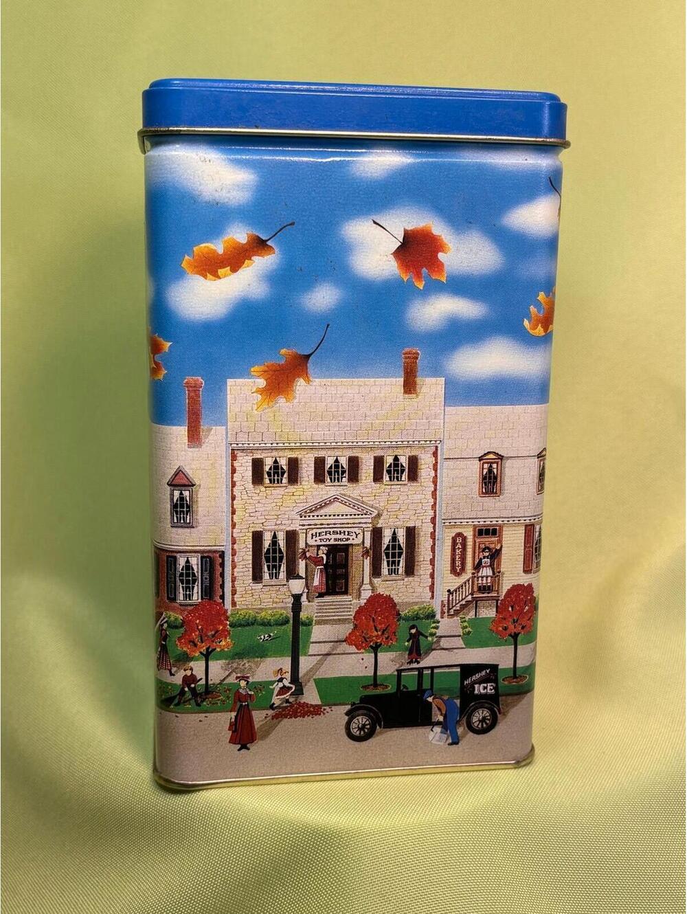 136 - vintage 1990 Hershey's Kisses with Almonds tin Hometown Series Canister #6